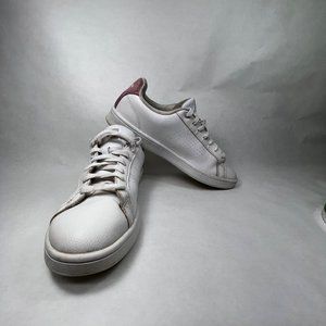 Adidas Womens Size 11 Cloudfoam Advantage Sneakers White, Pink 1128Y001